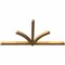 Ekena Millwork Redmond Rough Sawn Timber Gable Bracket, Western Red Cedar, 108"W x 54"H x 4"D x 4"F, 12/12 Pitch GBW108X54X0404RED00RWR - alternate 4